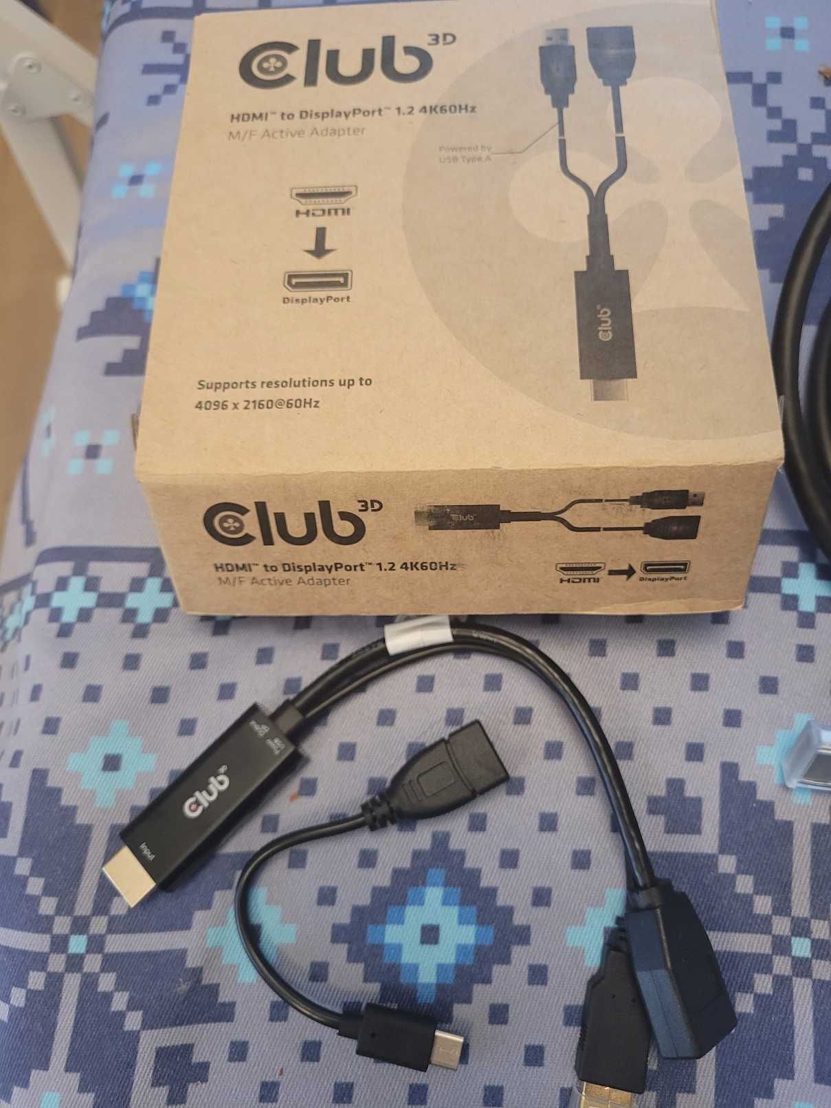 HDMI към DisplayPort адаптер и кабел