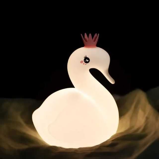 Lampa Veghe pt copii Portabila Lebada , Reglare Touch a