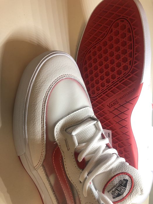 VANS PopCush естествена кожа, скейтърски обувки