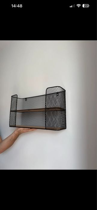 Raft de perete cu doua polite