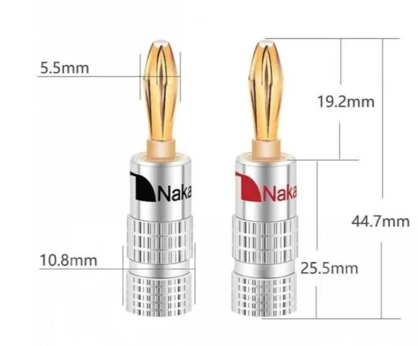Штекеры   NAKAMICHI Разъем BANANA (банан) для кабелей к акустике