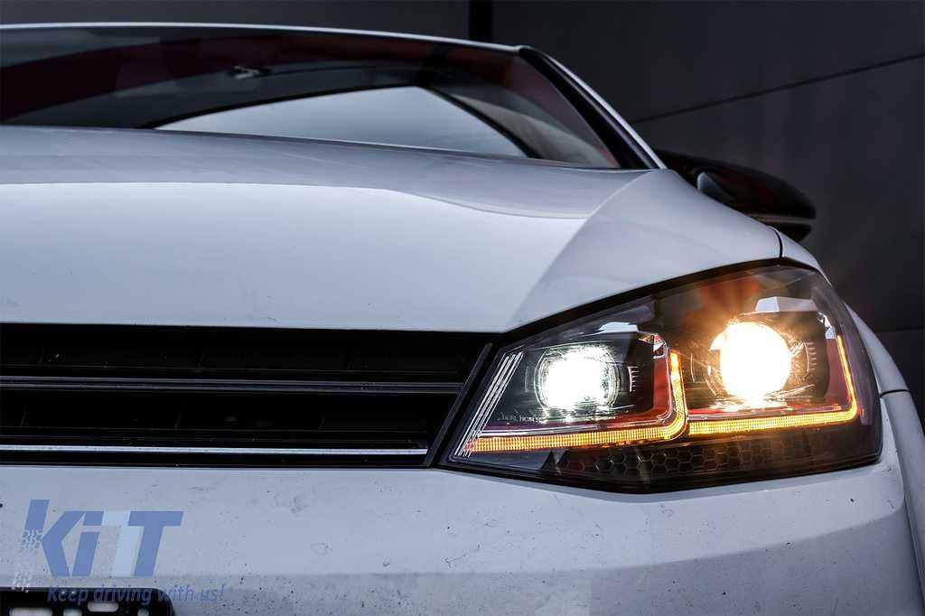 Promo Faruri LED VW Golf 7 (2012->2017) Rosu Semnalizare Dinamica