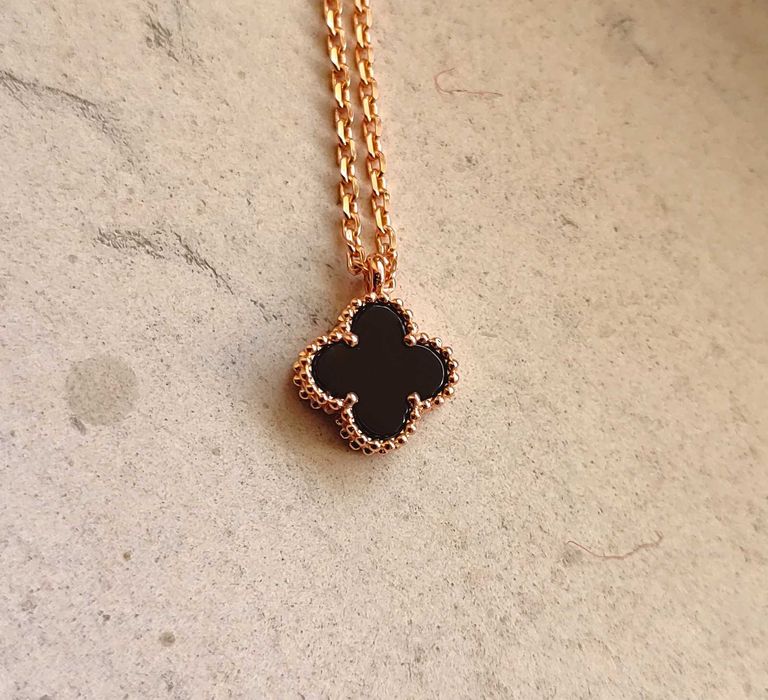 Дамско колие с малка черна детелина - Van Cleef & Arpels VCA