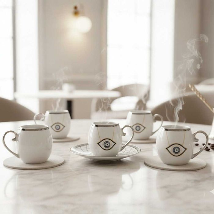 Луксозен порцеланов сервиз + 2в1 блендер и мелничка Cheffinger