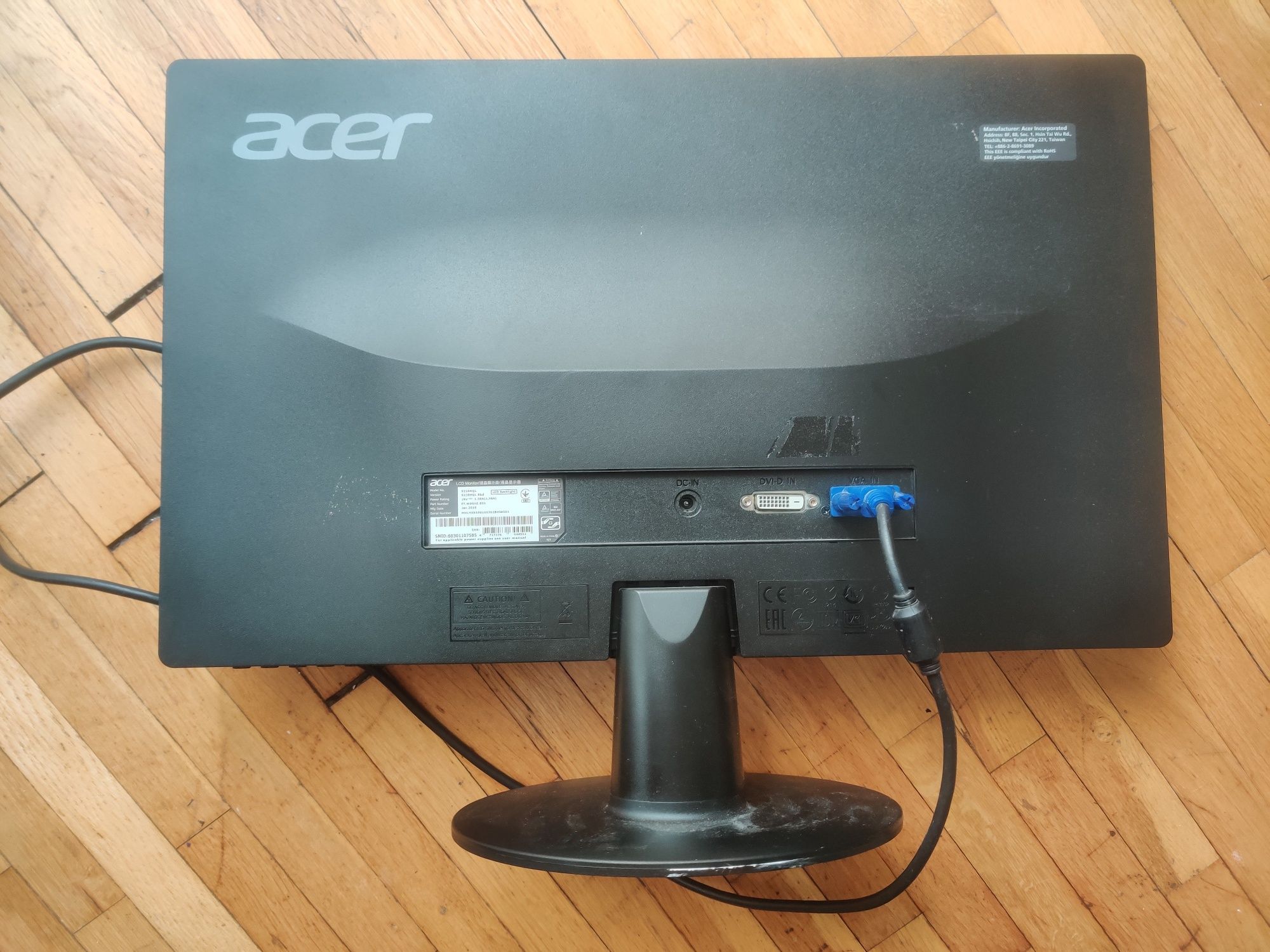 Acer S220HQL 1920x1080 21.5"/54.6 см монитор дисплей