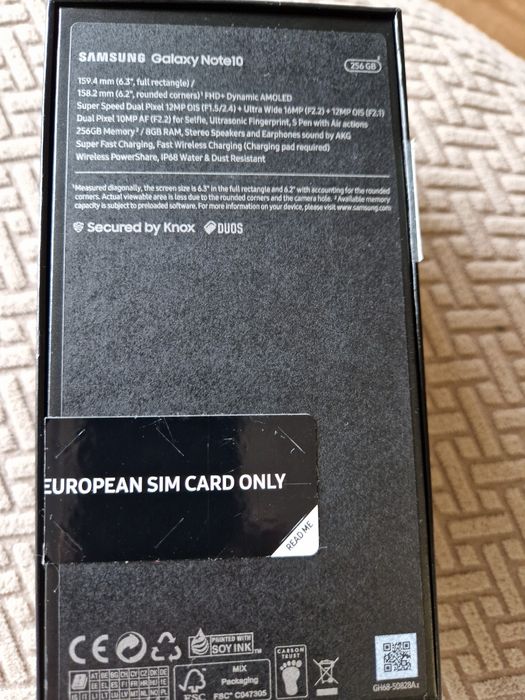 Продавам Samsung Note 10 в перфектно състояние