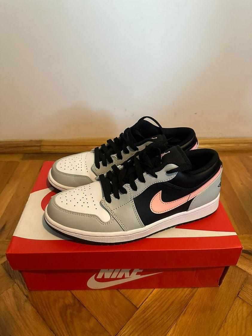 Jordan 1 Low Black Grey Pink (NU Jordan, yeezy, BAPE, trapstar )