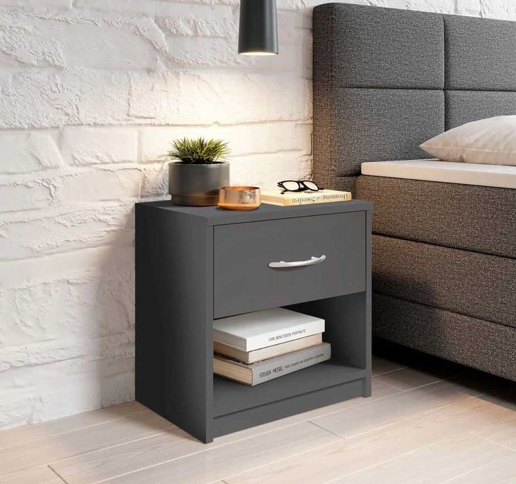 Noptiera 39CM cu sertar - ALB