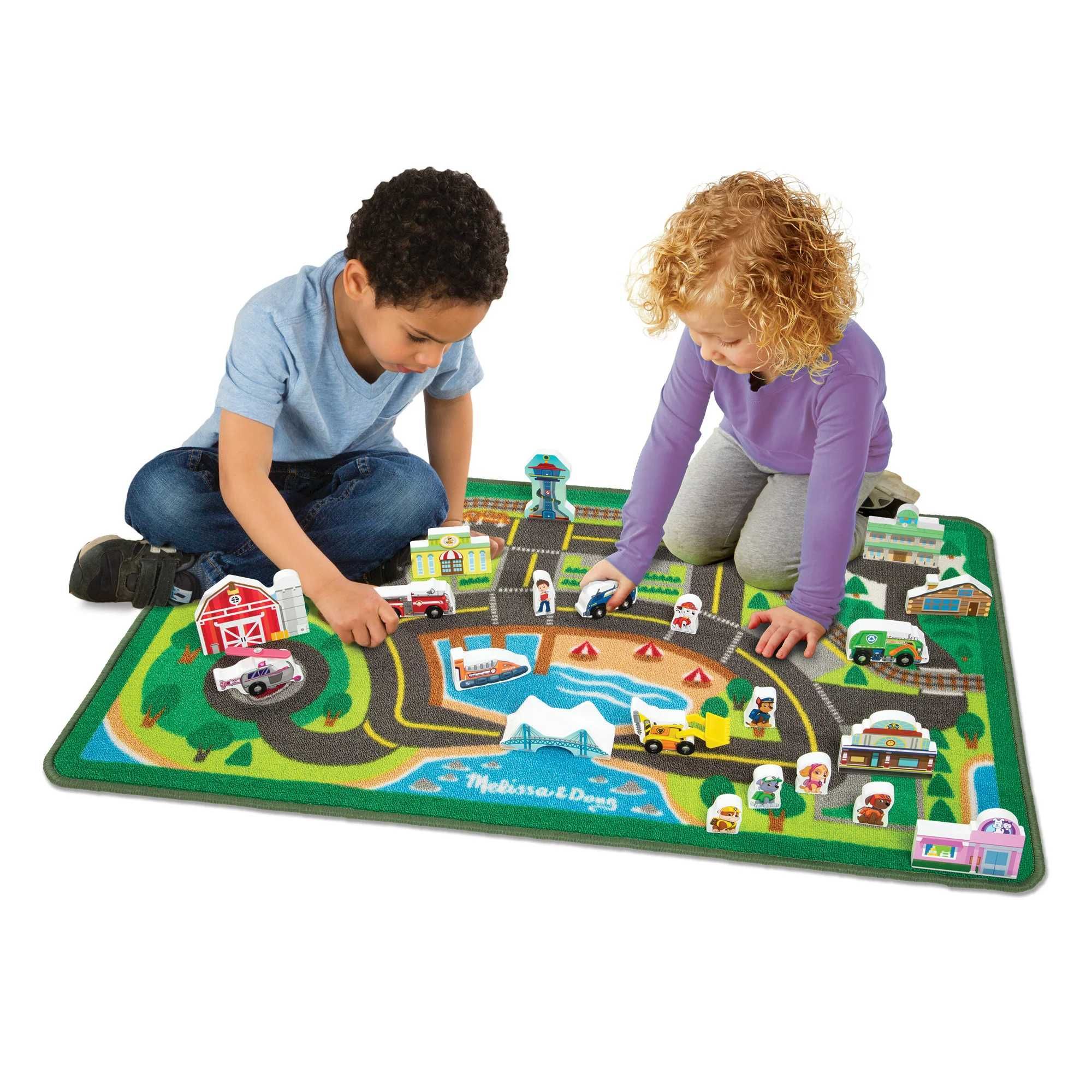 Килимче за игра с дървени фигурки Пес Патрул Melissa & Doug PAW PATROL