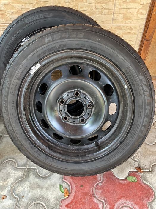 Set 4 Roti cauciuc (iarnă) + jante bmw 185/60/16