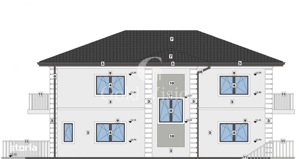 Casa noua cu 5 camere si teren de 740 mp in Livezeni