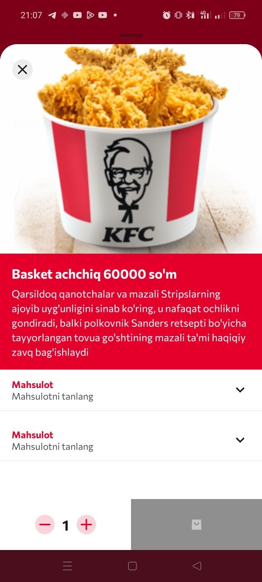 Mazali KFS lar tatib koʻrishga qiziqyapsanmi