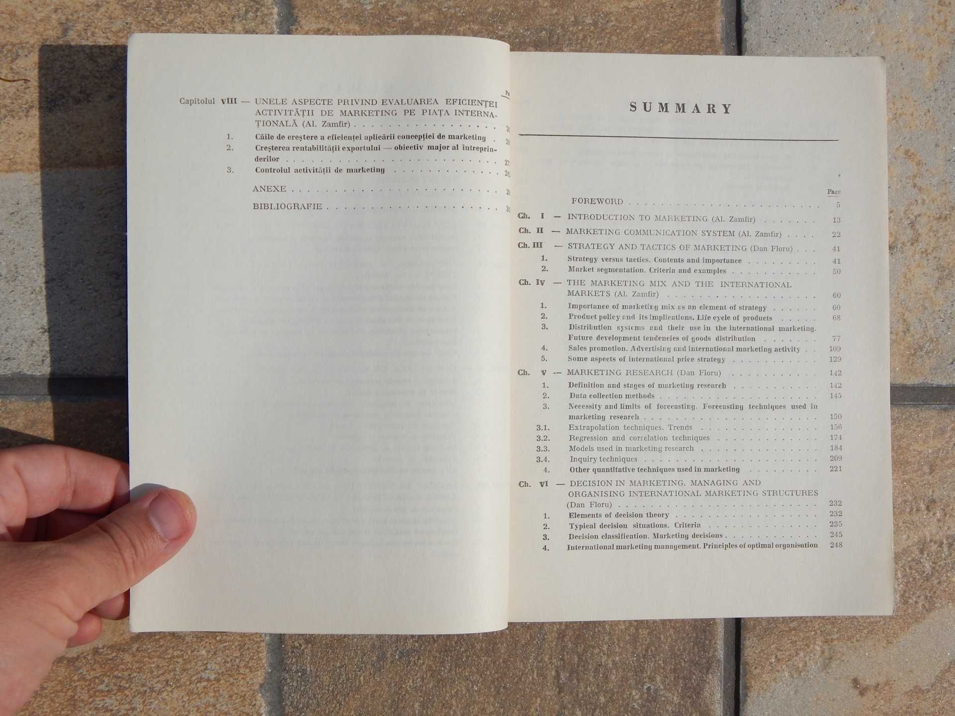Elemente marketing international Zamfir Floru Editura Academiei 1974