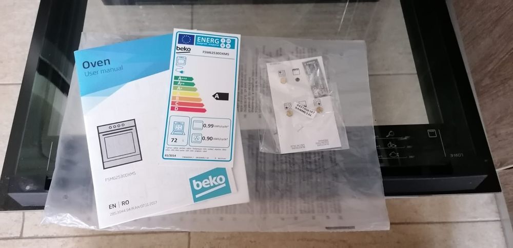 Aragaz Beko FSM62530DXMS clasa A mixt cuptor electric