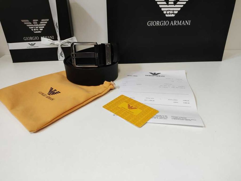 Emporio Armani Curea pentru bărbaț piele naturală