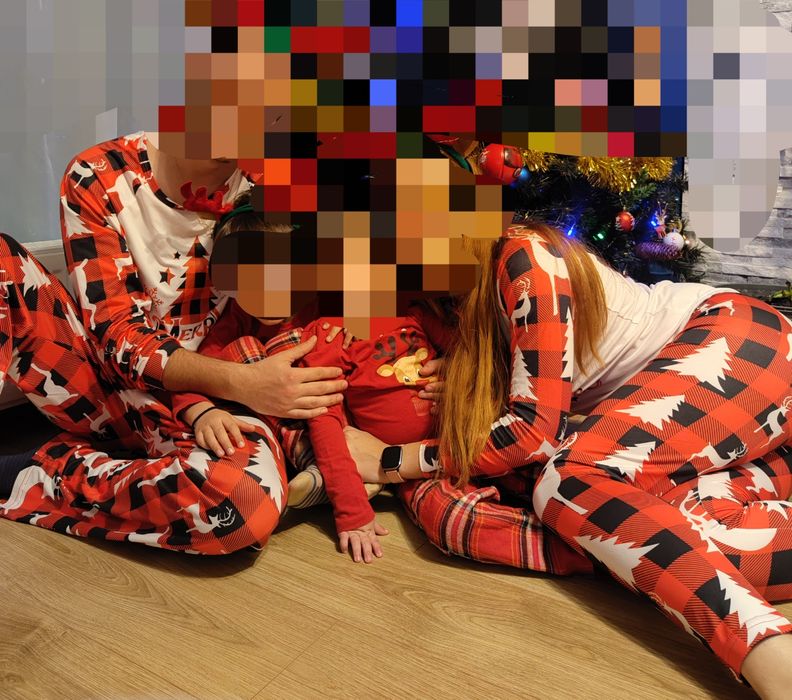 Set pijamale Crăciun + bebe
