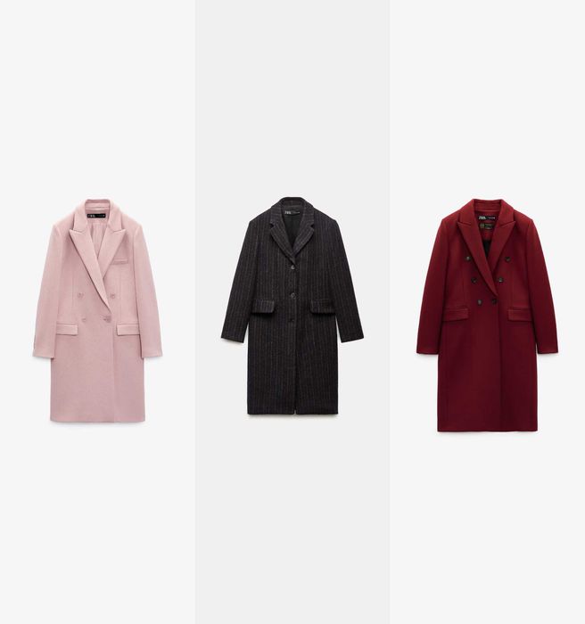 Нови вълнени Manteco палта Zara, XS и М