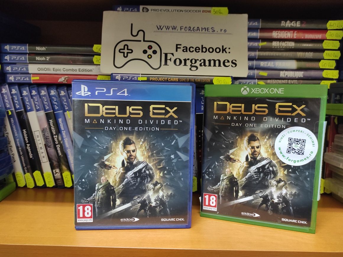 Reducere   jocuri Deus Ex PS4 Xbox One Forgames.ro