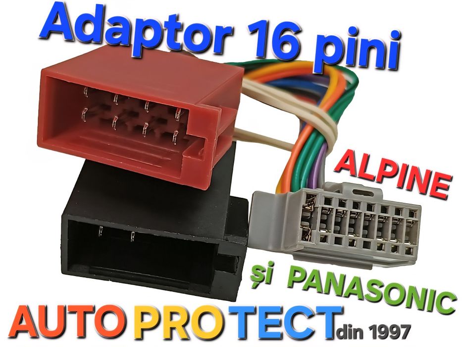 Adaptor ALPINE și PANASONIC la mufă standard Euro -ISO