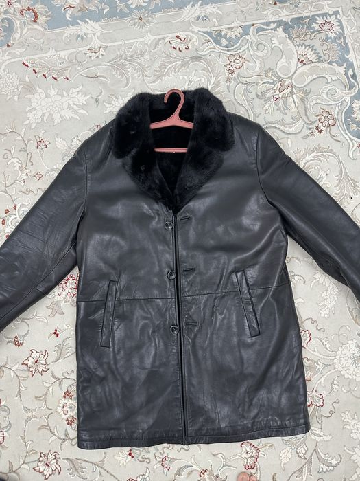 Кожанная мужская куртка