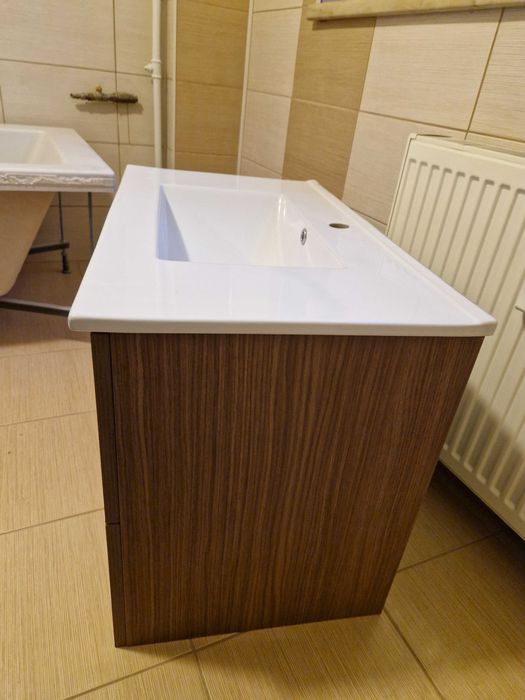 Lavoar cu masca pentru baie 80 cm