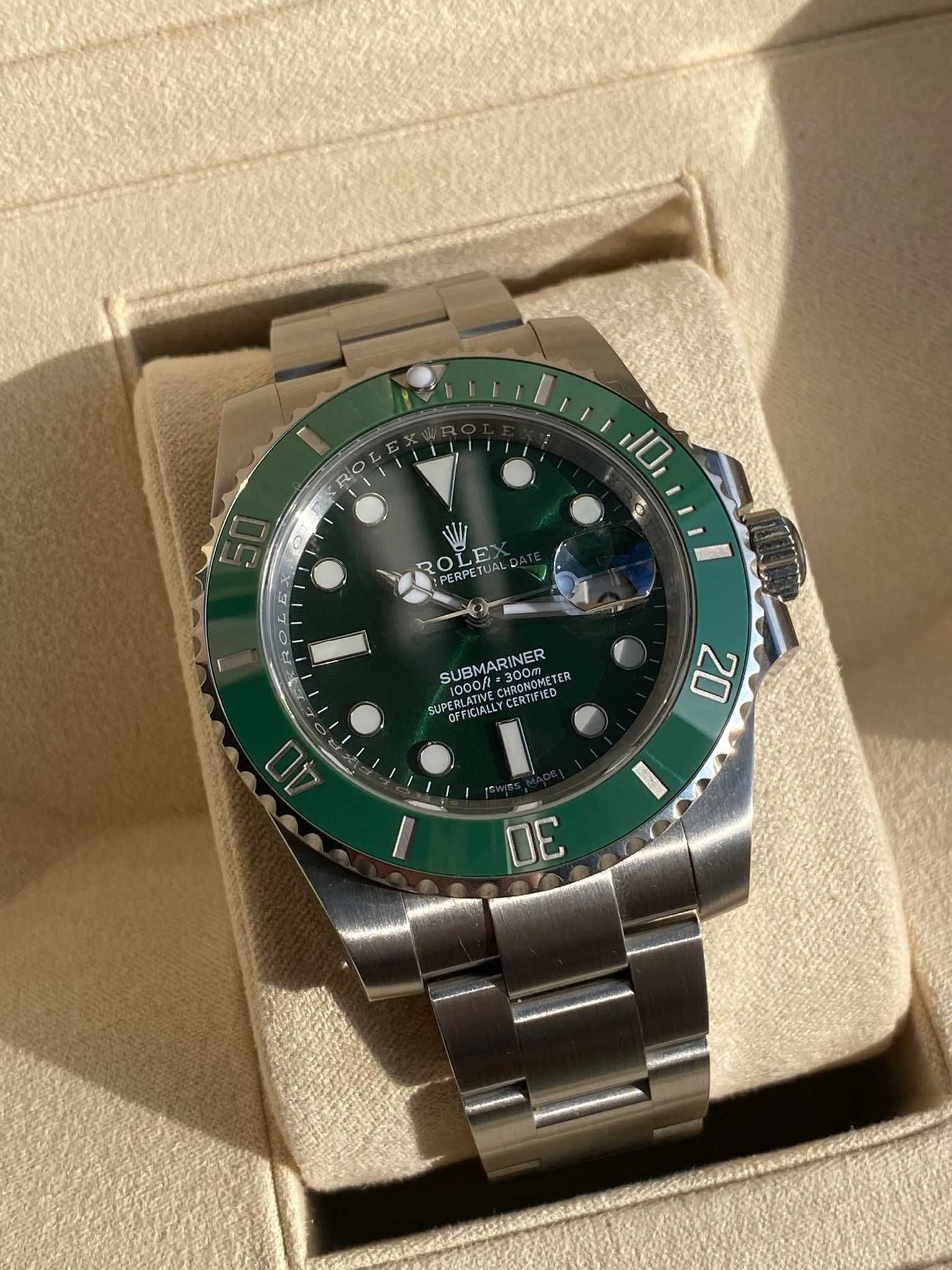 Rolex Submariner  Hulk 2019