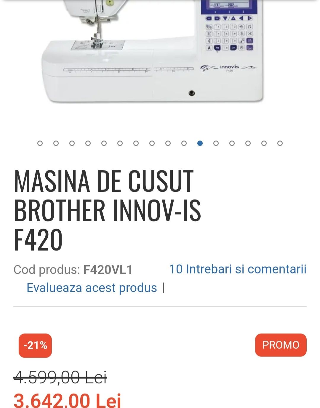 Masina de broderie cusut Brother F42 pret f mic0