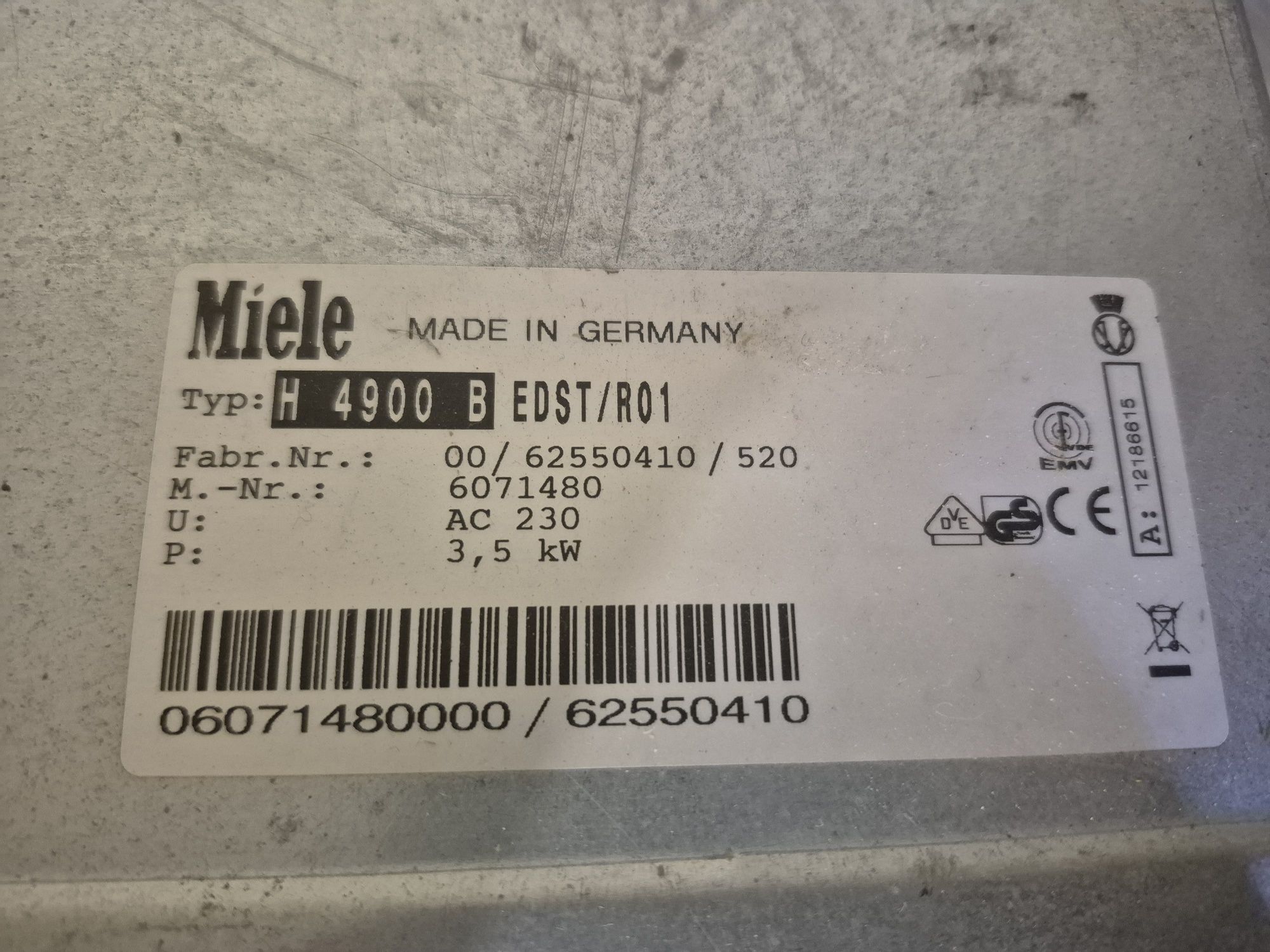 Немска фурна за вграждане Miele