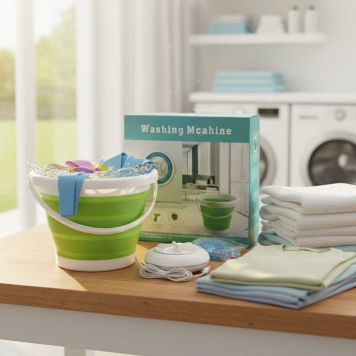 Мини пералня за дрехи- решение за бързо пране у дома и на път