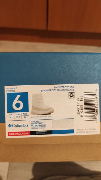 Ghete de zăpadă noi Columbia Omni-Heat, mărimea 36-37