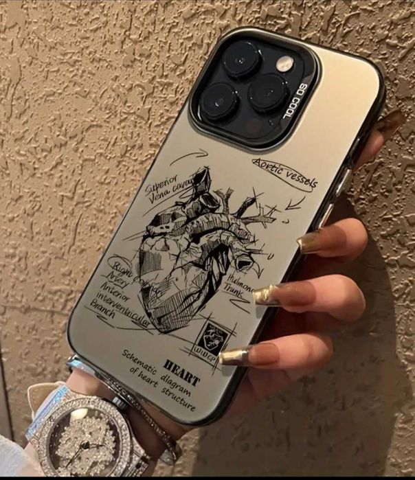 Husă de telefon cu model inimă  pentru
iPhone diverse modele