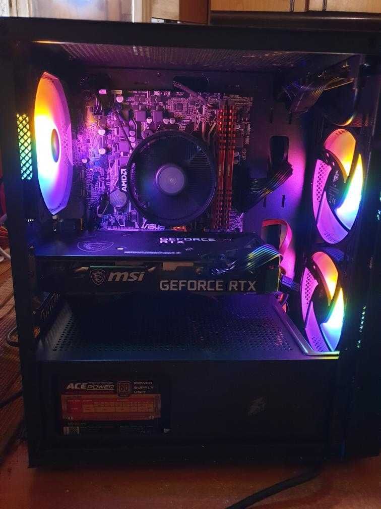 С ГАРАНЦИЯ! Геймърски компютър RTX 3060 + RYZEN 5 + NVME 1TB