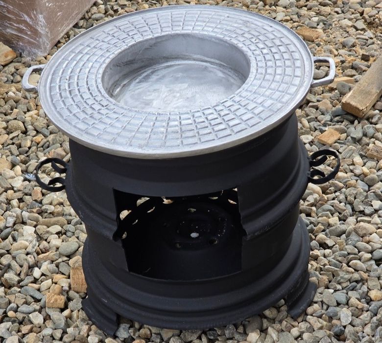 Disc gratar mare din aluminiu, 50 cm diametru