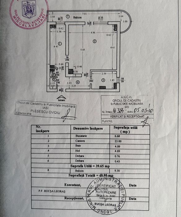 Apartament 1 Camera Decomandat Rond-Vechi