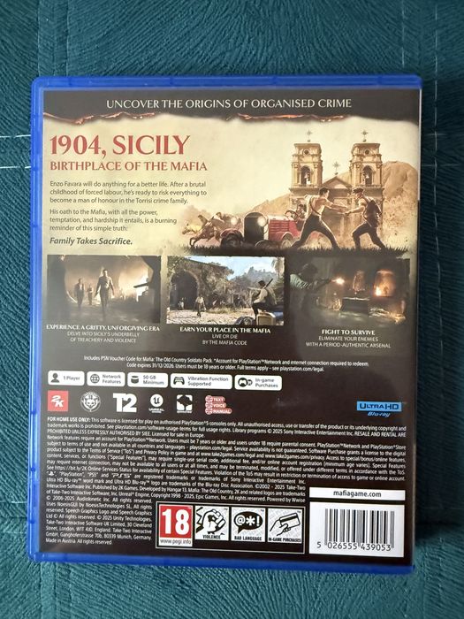 Mafia The Old Country - PS5