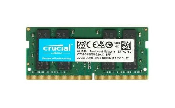 Crucial DDR4 32gb 3200mhz sodimm