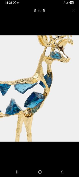 Сувенирные фигурки оленей (набор 2 шт.)