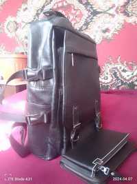 Новый кожаный рюкзак
