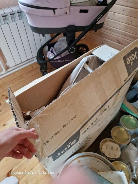 Шезлонг качели для детей JOIE SERINA 2V1