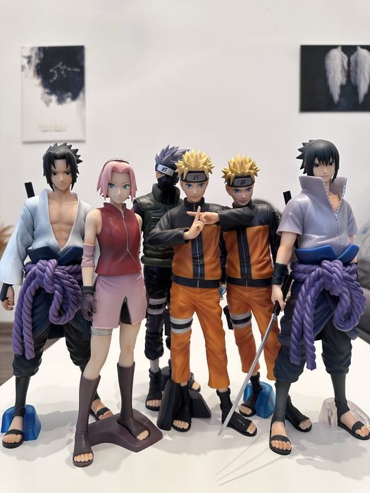 Set 6 figurine originale Grandista si Grandista Nero din Naruto Shippu