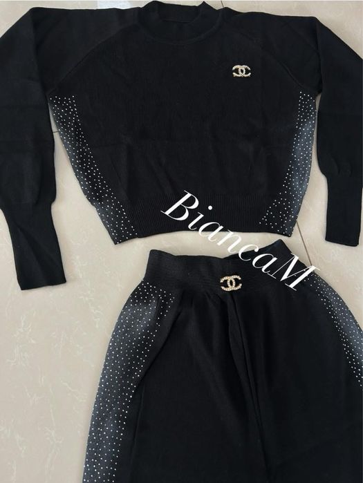 Compleu tricot cu pietre