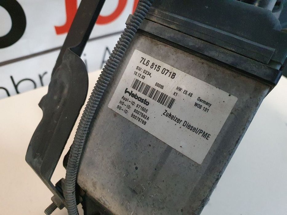 Sirocou Webasto  VOLKSWAGEN TOUAREG 7LA, 7L6, 7L7 2002 - 2013 5.0 V10 TDI AYH, BLE, BWF  7L6815071B