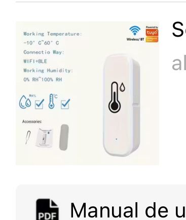 Senzor smart Wifi pentru temperatura si umiditate