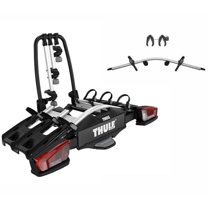 Suport 3(4) biciclete Thule VeloCompact 926 cu prindere pe carligul de remorcare + adaptorul TA9261