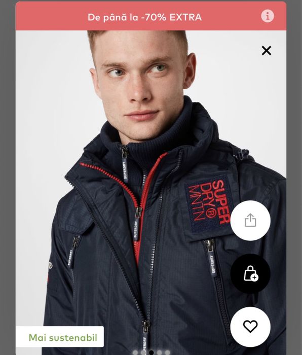 Geaca Toamna Barbati Super Dry Stare Noua Marime s/m