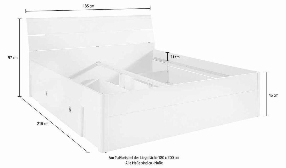 Pat 180/200 ( nu include noptiera, salteaua și somiera)