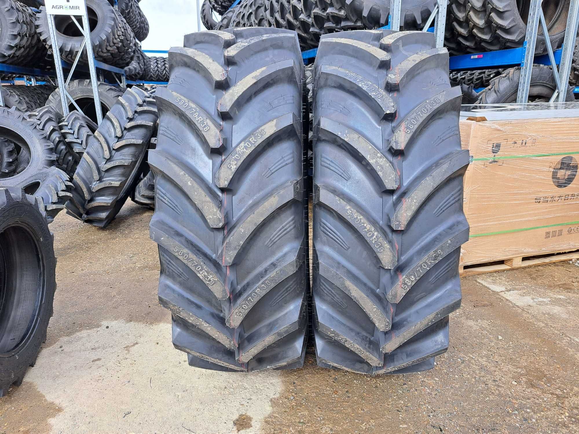 Cauciucuri radiale 580/70R38 marca OZKA anvelope noi pentru TRACTOR