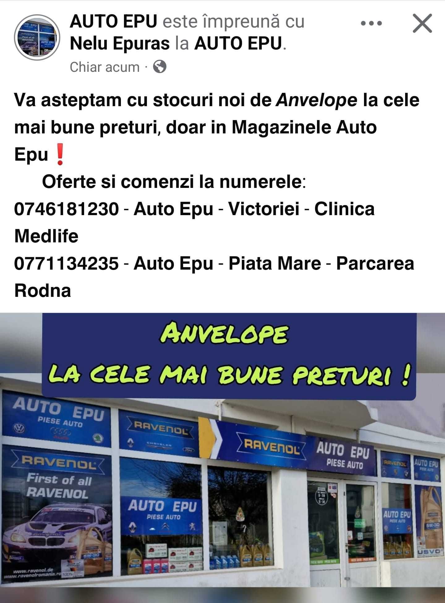 AUTO EPU-> Anvelope la cele mai bune Preturi !