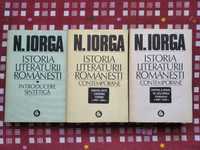 Istoria literaturii romanesti contemporane - Nicolae Iorga (3 volume)