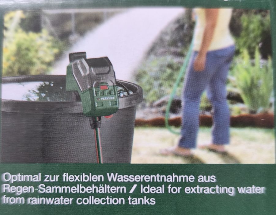 PARKSIDE - Акумулаторна Помпа за Дъждовна Вода